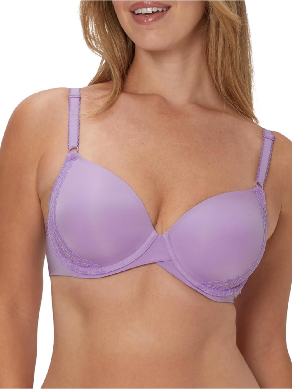 Maidenform Women's Underwire Bra, One Fab Fit Demi T-Shirt Bra, Convertible Bra